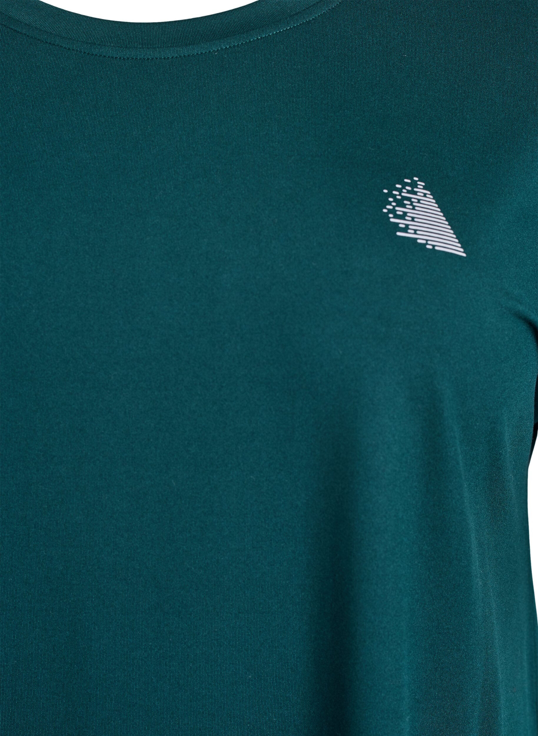 ZizzifashionSolid-coloured training T-shirt, Green, Packshot image number 2