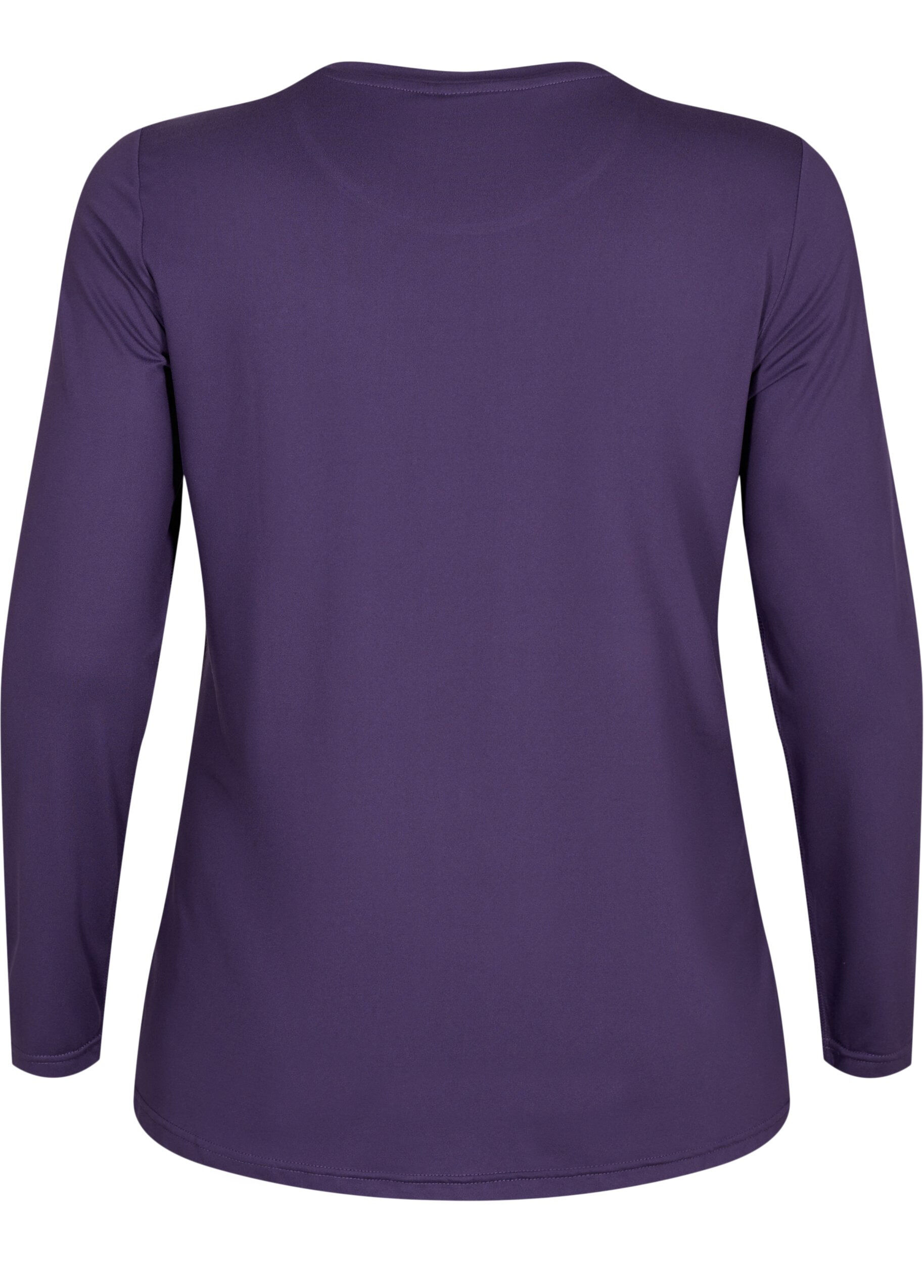 Zizzifashion Long-sleeved training shirt, Purple Plumeria, Packshot image number 1