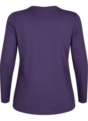 Long-sleeved training shirt, Purple Plumeria, Packshot image number 1