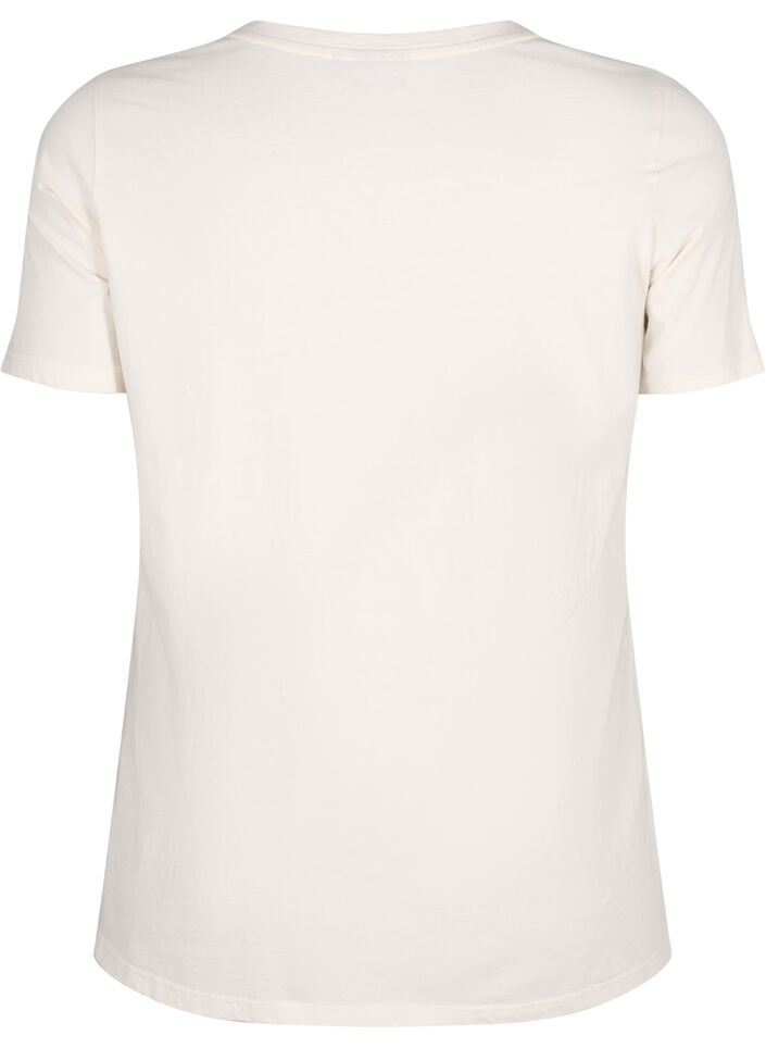 Cotton T-shirt with text motif, Antique W. W. Howard, Packshot image number 1