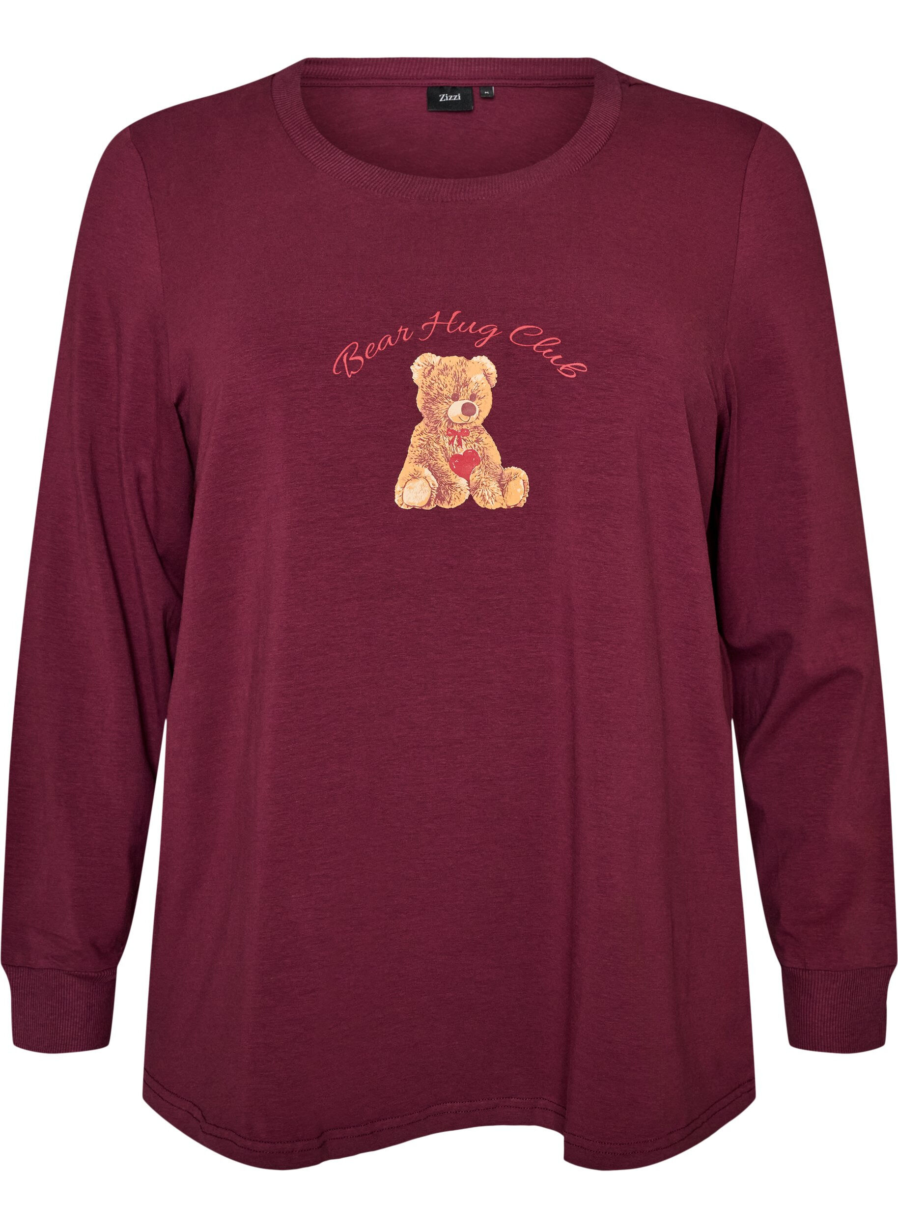 ZizzifashionPrinted night top, 2421, Packshot image number 0