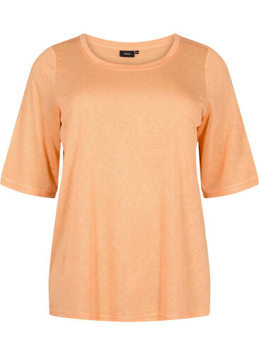 Blouse with 3/4 sleeves, Mock Orange, Packshot image number 0