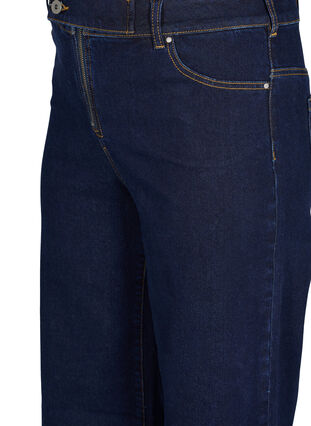Cropped jeans with flare, Unwashed, Packshot image number 2