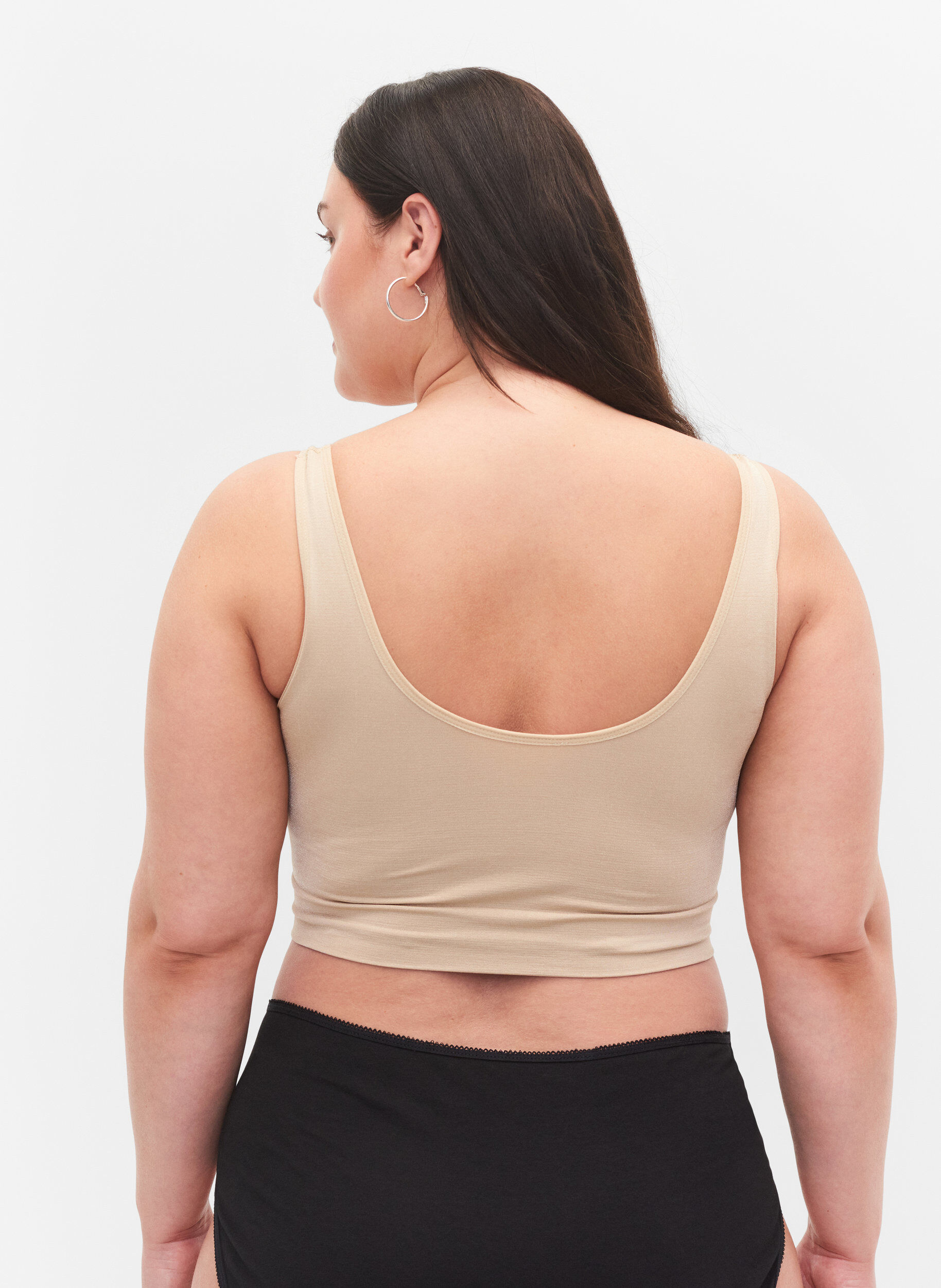 ZizzifashionSoft non-padded bra, Beige, Model image number 1