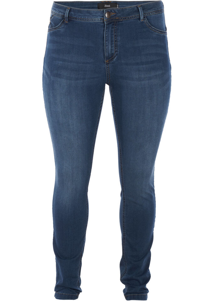 Extra slim fit Amy jeans with a high waist, Blue, Packshot image number 0