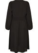 Midi dress with smock and decorative buttons, Black, Packshot image number 1