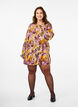 Long-sleeved tunic with floral print, Purple Flower, Model image number 2