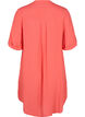 Viscose tunic with short sleeves, Hot Coral, Packshot image number 1