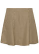 Skirt with a mini-check pattern and rhinestones, Brown, Packshot image number 1