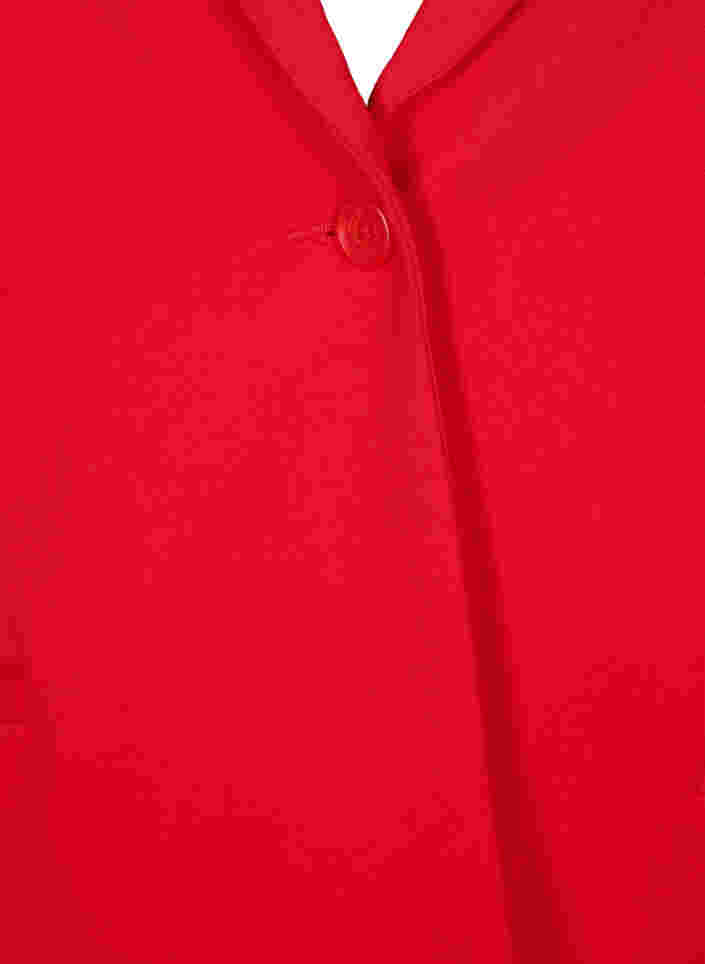 Simple blazer with button, Flame Scarlet, Packshot image number 2