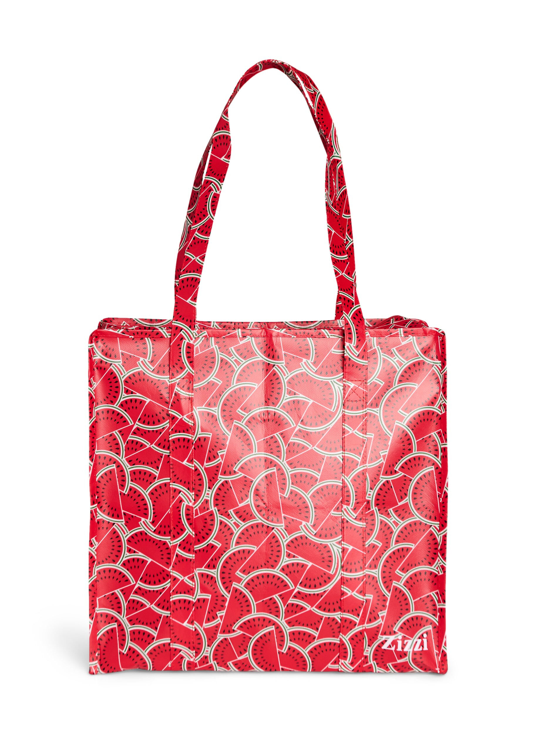 ZizzifashionShopping bag with zipper, Red, Packshot image number 1