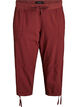 Cotton Capri trousers, Red, Packshot image number 0