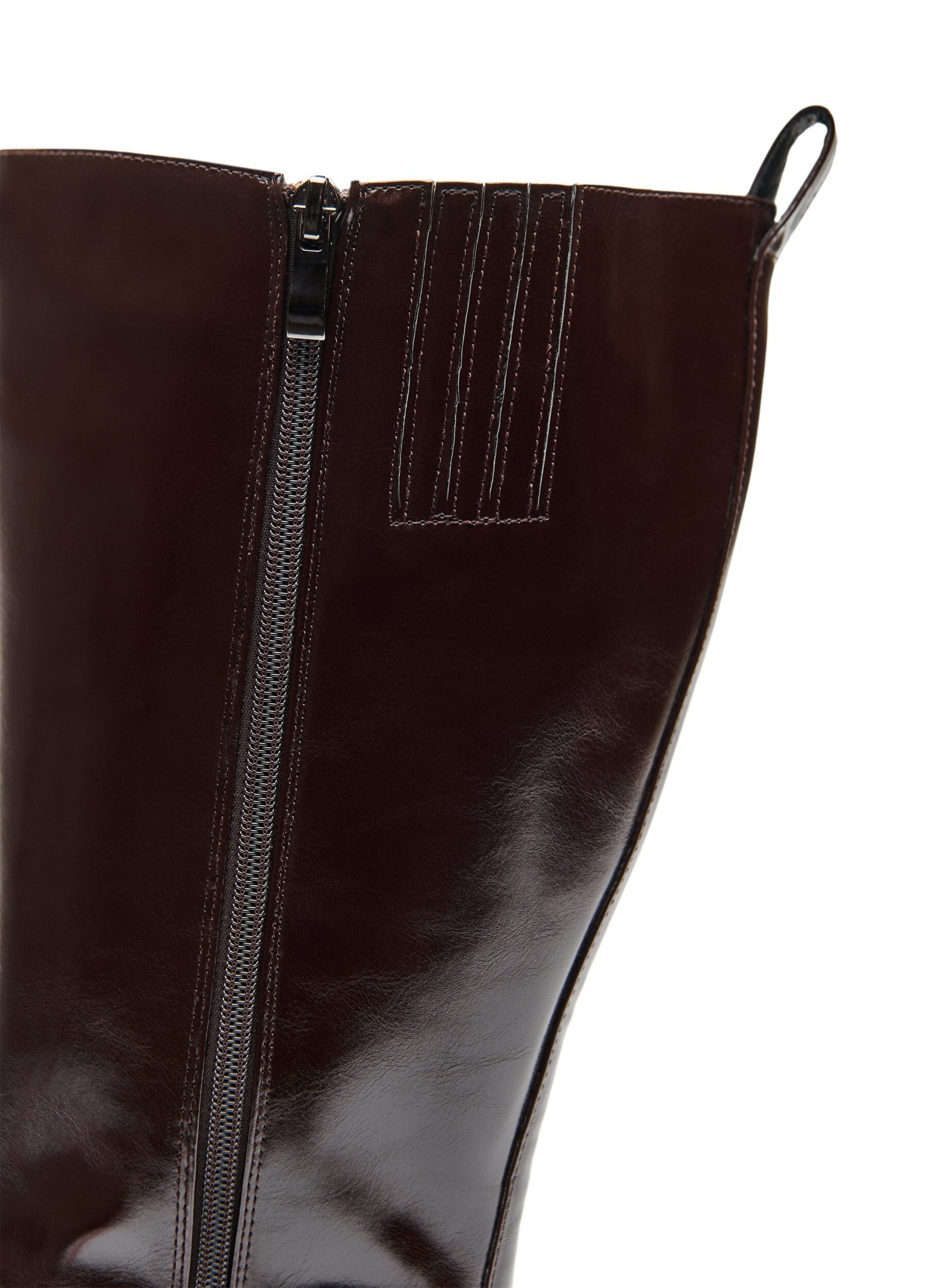 ZizzifashionTall boot with a lightly crackled look, Brown, Packshot image number 3