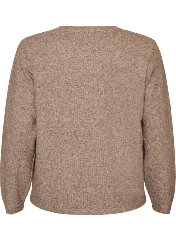 Cardigan with knot fastenings, Beige, Packshot image number 1