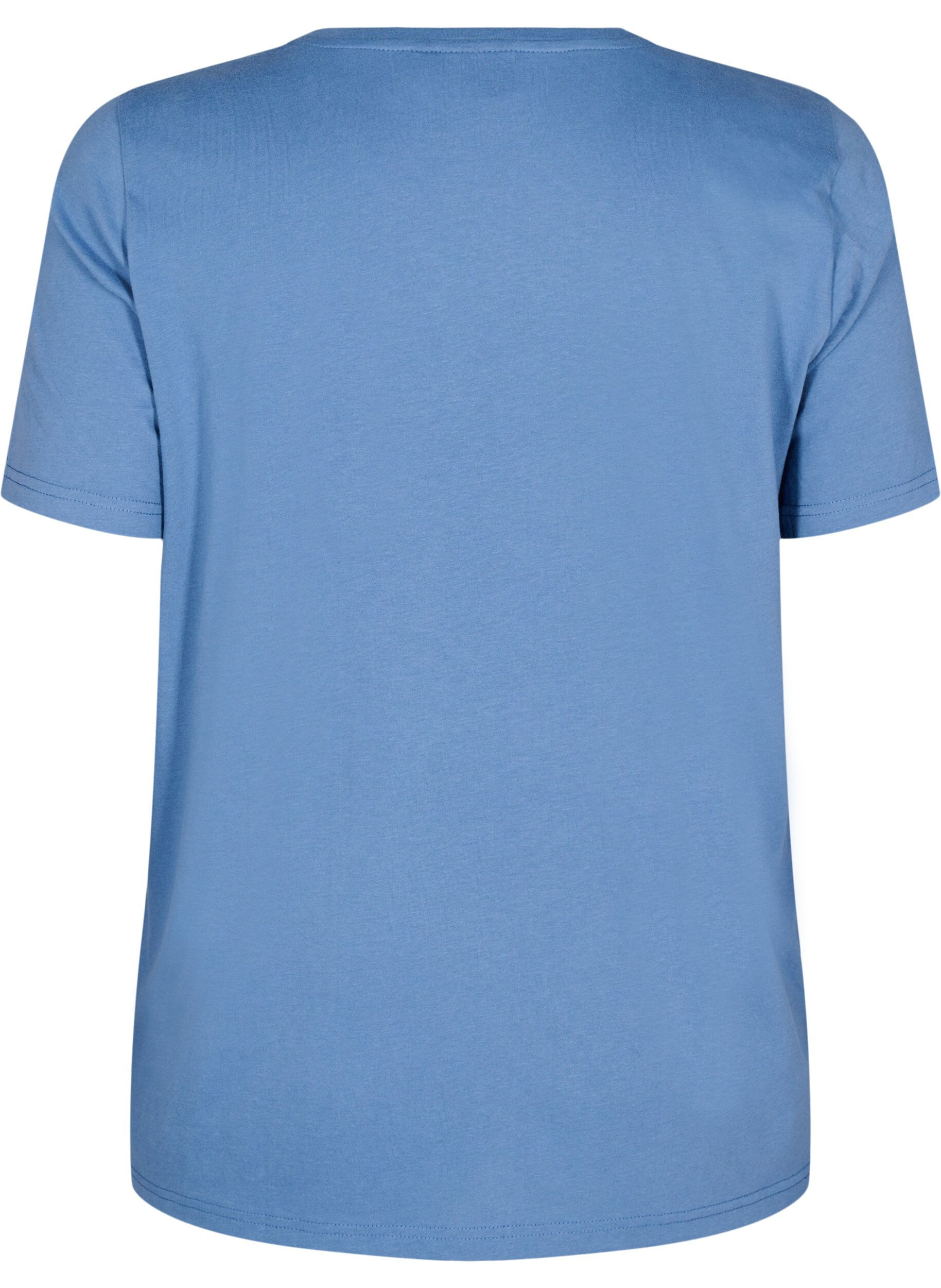 Zizzifashion FLASH - T-shirt with motif, Light Blue, Packshot image number 1