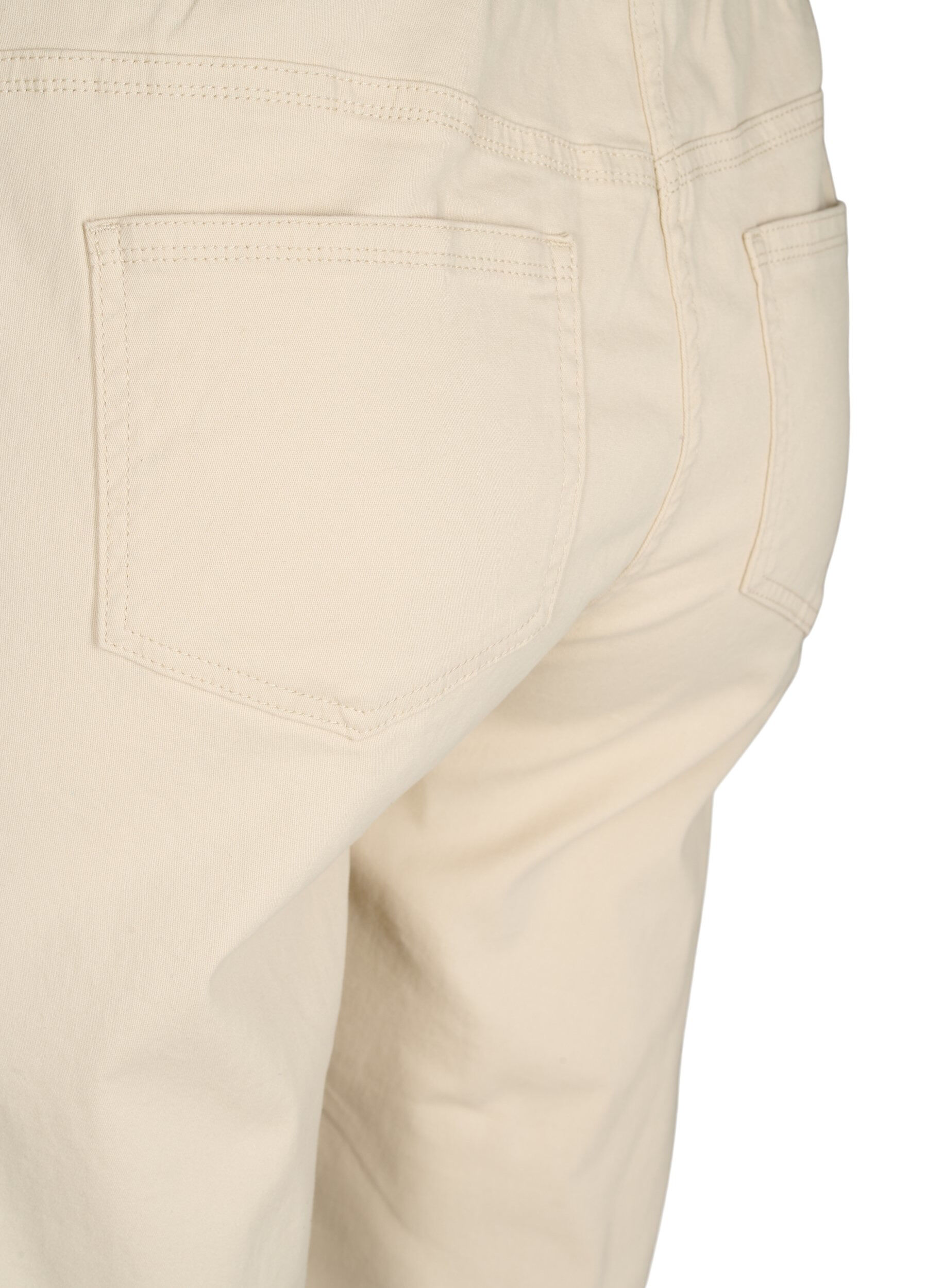 Zizzifashion Close-fitting shorts with back pockets, Fog, Packshot image number 3