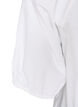 Shirt blouse with button fastening and tie-belt, White, Packshot image number 3