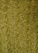 Knitted blouse with cable knit and V-neck, Green, Packshot image number 2