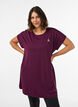 Long training t-shirt, Purple, Model image number 0