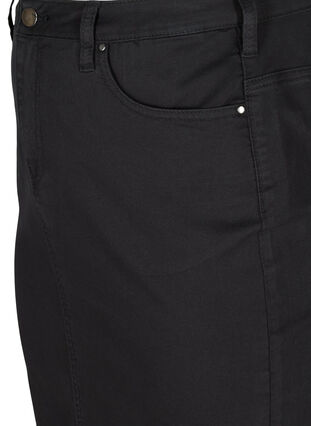 Close-fitting skirt with pockets, Black, Packshot image number 2