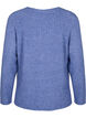 Knit sweater with slit, Gray Blue Mel., Packshot image number 1
