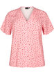 Printed viscose nightshirt, Rose, Packshot image number 0