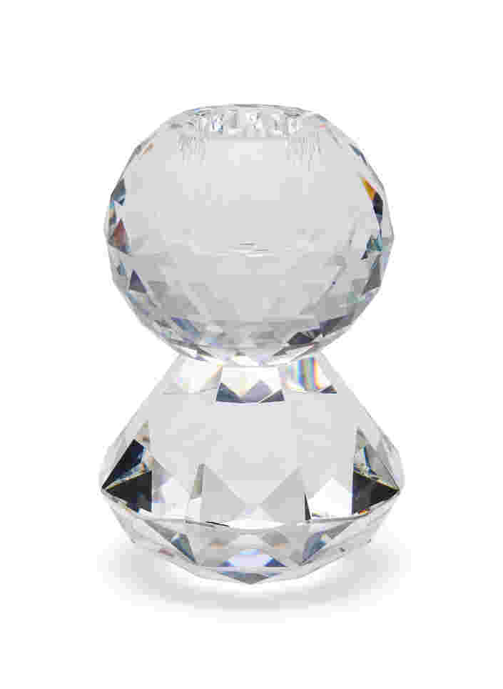 Candle holder in crystal glass, Clear, Packshot image number 0