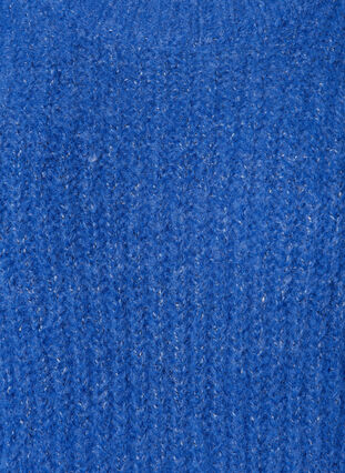 Knitted sweater with wool and raglan sleeves, Princess Blue, Packshot image number 2