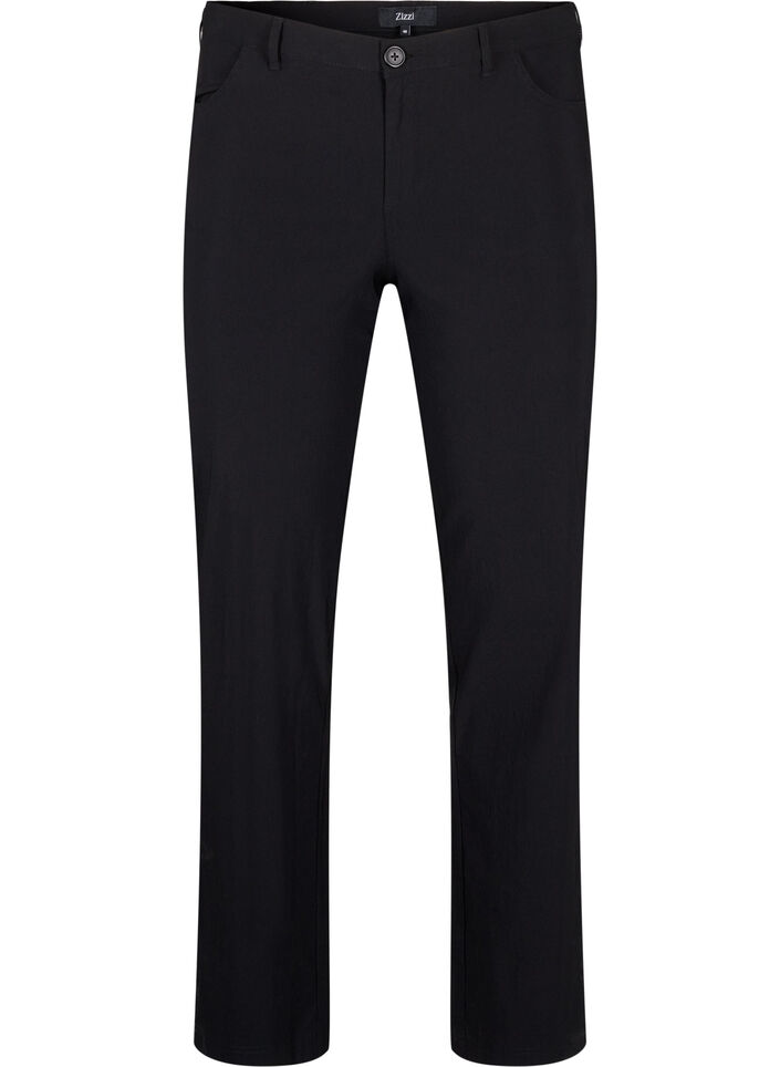Classic pants in a viscose mix, Black, Packshot image number 0