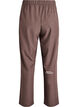 Sporty trousers with a high waist and straight legs, Brown, Packshot image number 1