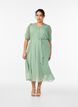 V-neck midi dress with tie fastening, Green, Model image number 2