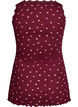 Top with print and lace edge, Red, Packshot image number 1