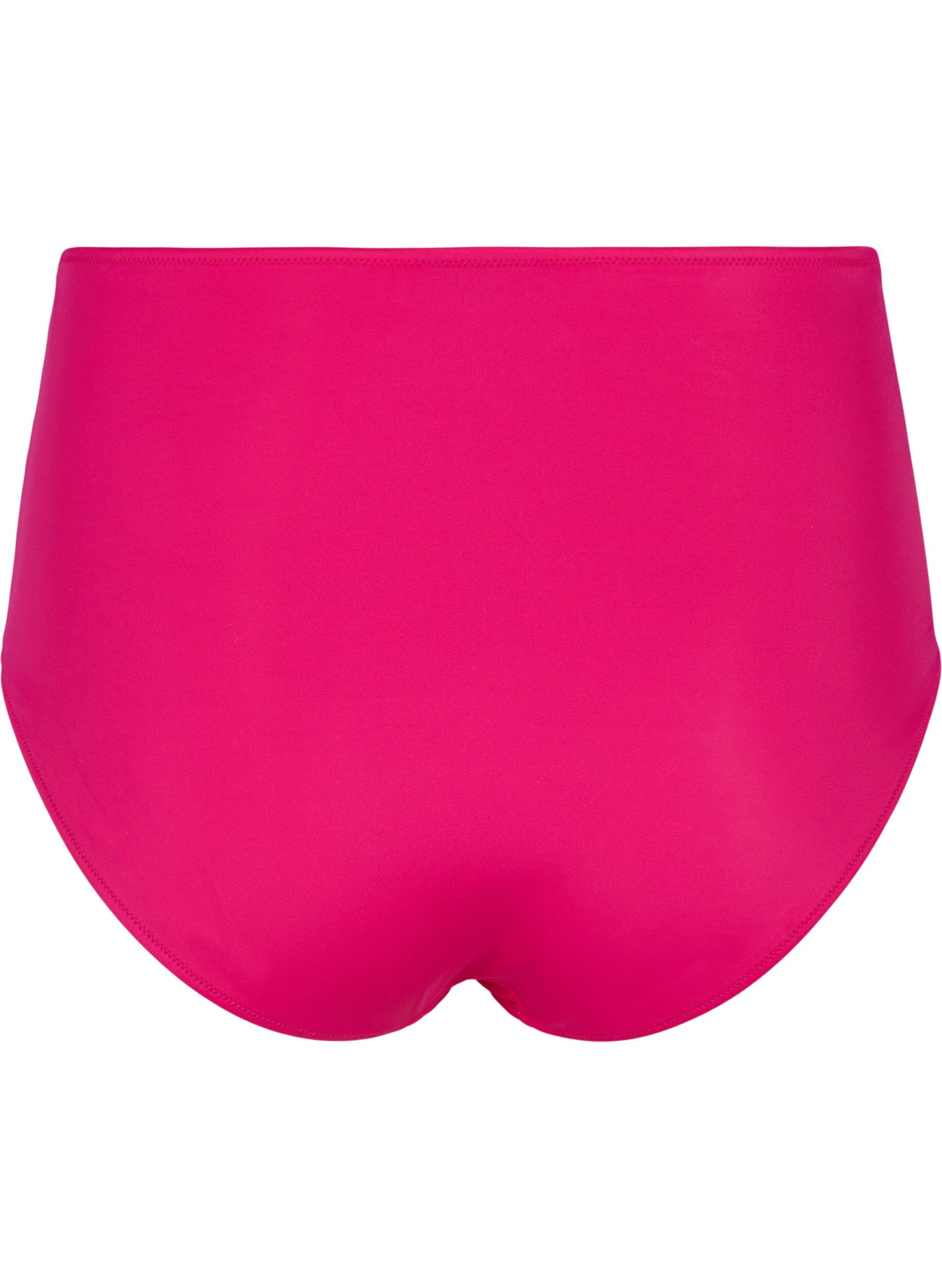 Zizzifashion Bikini bottoms with high waist, Pink, Packshot image number 1