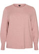 Knitted blouse with a round neck, Rose, Packshot image number 0
