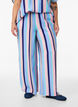 Loose viscose trousers with stripes, Blue, Model image number 2