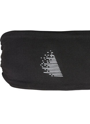 Headband with draped detail and reflector, Black, Packshot image number 3