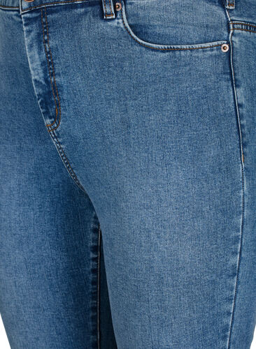 Amy jeans with a high waist and super slim fit, Blue denim, Packshot image number 2