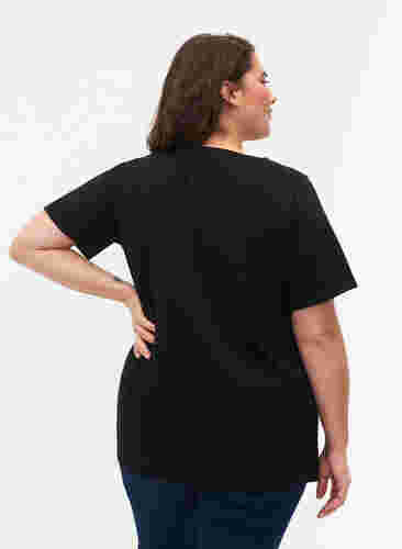 FLASH - T-shirt with motif, Black, Model image number 1