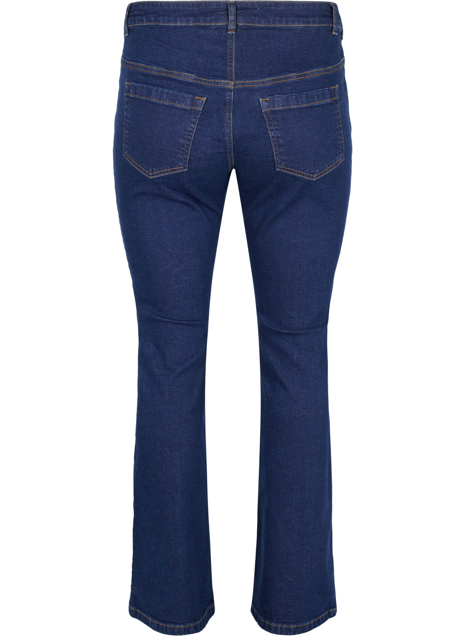 Zizzifashion High-waisted Ellen bootcut jeans, Blue, Packshot image number 1