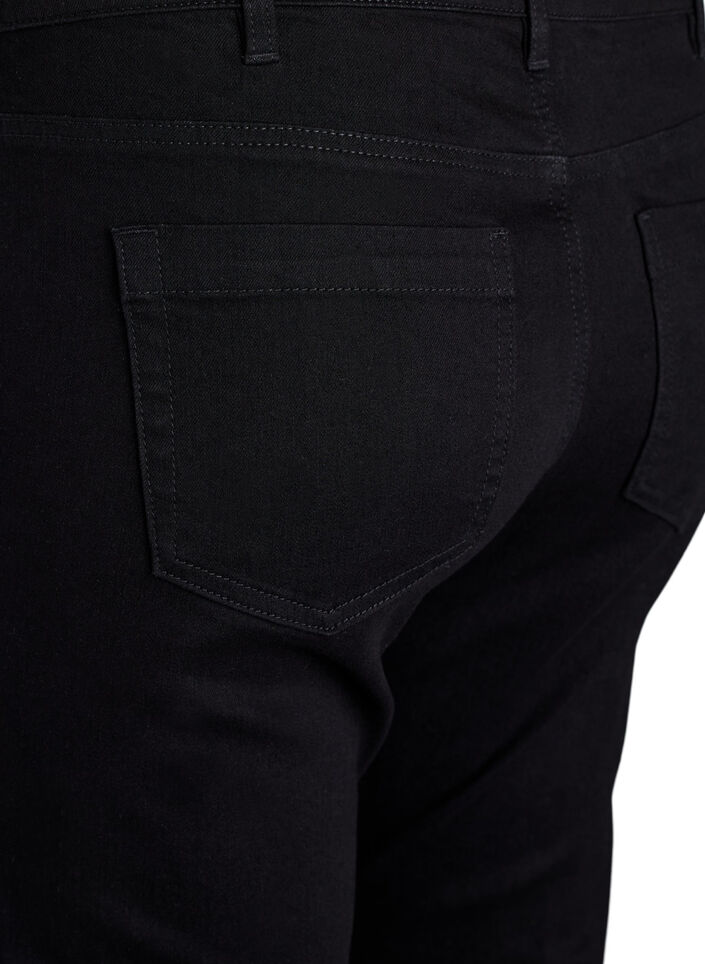 Slim fit Emily jeans with regular waist, Black, Packshot image number 3