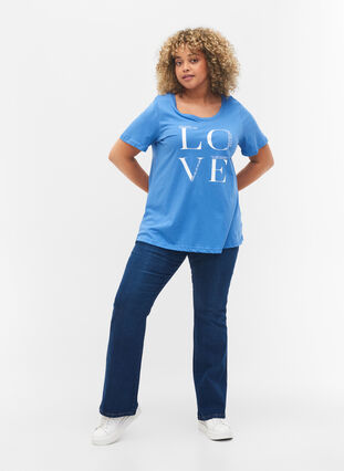 Short-sleeved cotton t-shirt with print, Regatta LOVE, Model image number 2