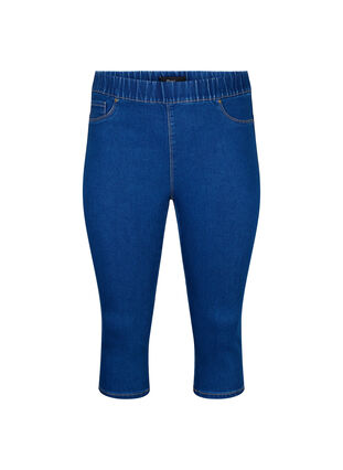 Denim knickers with elastic waistband, Dark Blue Denim, Packshot image number 0