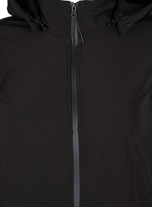 Softshell jacket with fleece, Black Solid, Packshot image number 2