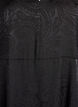 Midi jacquard dress with paisley pattern and wing sleeves, Black, Packshot image number 2