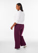High-waisted sweatpants with wide legs, Purple, Model image number 1