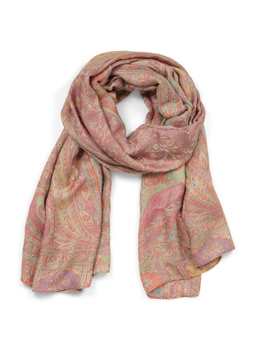Scarf with a paisley print, Pastel Paisley, Packshot image number 0