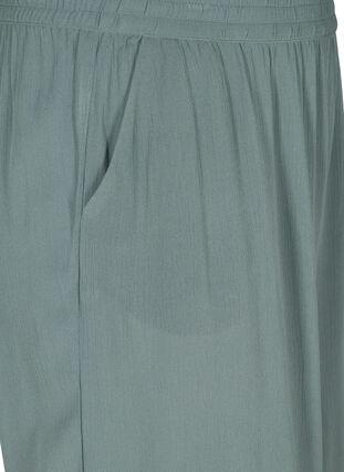 Loose culotte trousers in viscose, Balsam Green, Packshot image number 2