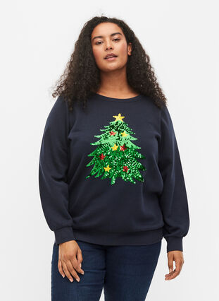 Christmas jumper, Night Sky Tree, Model image number 0