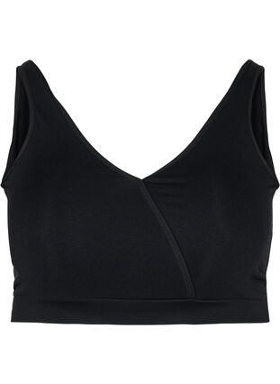 V-neckline bra, Black, Packshot image number 0