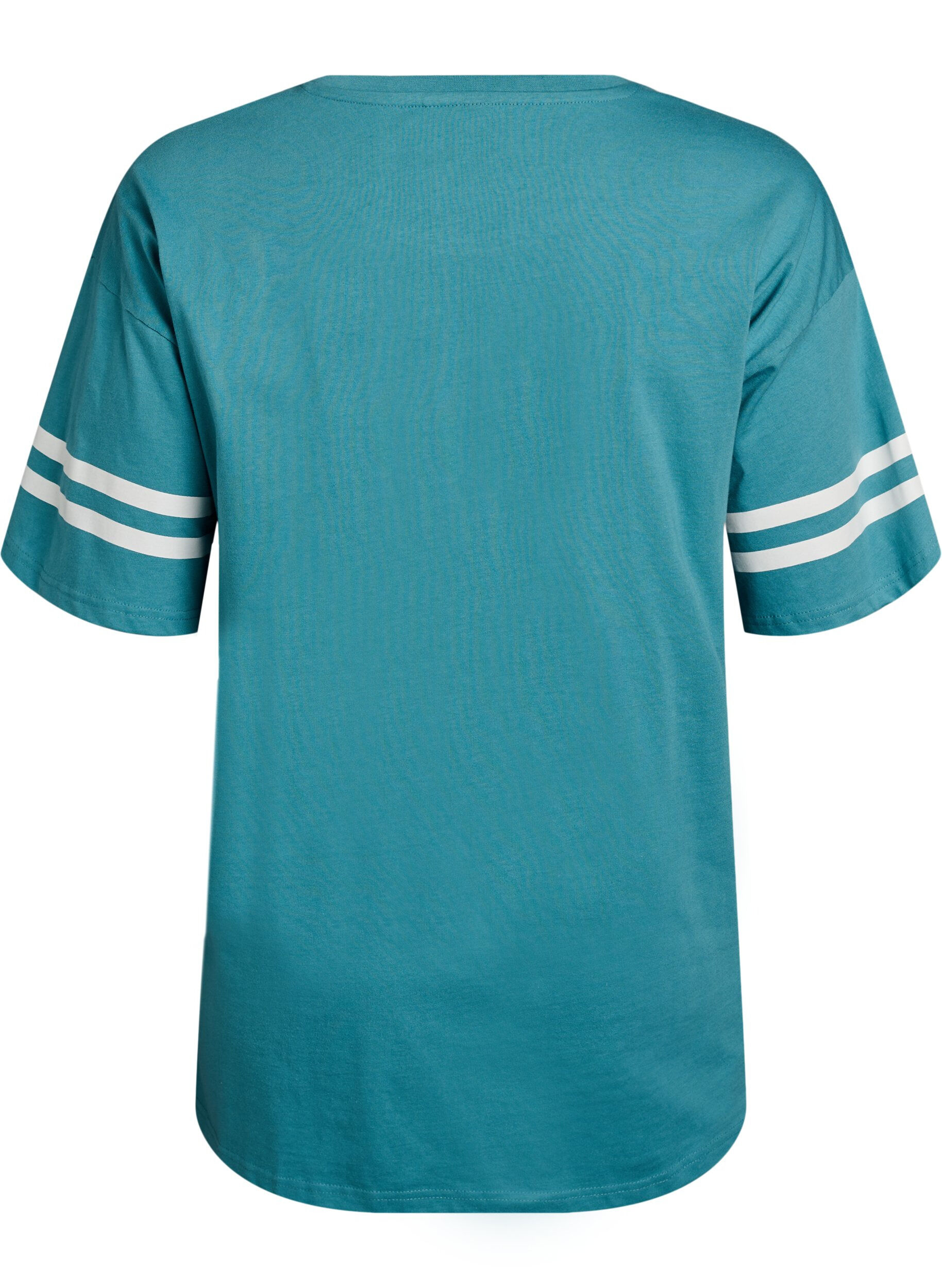 Zizzifashion Sporty oversized college T-shirt, Blue, Packshot image number 1